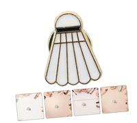 LIFKOME 6 Piezas Broches de Badminton de Aleación de Zinc con Diseño de Dibujos Animados Accesorios Deportivos Duraderos y Detallados para Mochilas Ropa y Fiestas Unisex