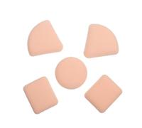 LIFKOME 6 piezas Esponjas de Maquillaje Profesionales Almohadillas de Polvo Cosméticas Suaves para Base Líquida y Polvos Secos Húmedo y Seco Formas Redonda Cuadrada