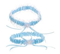 LIFKOME 6 Piezas Liga Nupcial Ligas De Adornos Para Tartas De Novia y Novio Adorno De Liga De Flores Ligas Estirables Ligas Ligas De Boda Para Novia Banda De Liga