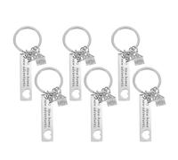 LIFKOME 6 Piezas Llaveros Forma de Casa Colgantes Metálicos Resistentes para Vivienda Inicial Recuerdos para Fiesta de Inauguración Regalos para Nuevos Propietarios y Parejas Detalles