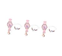 LIFKOME 6 Piezas Reloj De Unicornio Reloj Digital para Niños Reloj De Pulsera Tellder Relojes De Chicas Pulseras para Niñas Traje De Niñas Reloj De Cuarzo Reloj con Correa Nylon