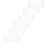 LIFKOME 6 Piezas Tablero Muestra Esmalte Uñas Ranuras Paleta Plástica Tips para Arte Uñas DIY Entrenamiento Profesional Suministros