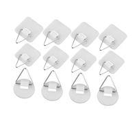 LIFKOME 60 Ganchos Adhesivos para Platos de Pared Soporte Plástico Resistente Colgadores Invisibles para Marcos y Decoración 60 Piezas 20 Redondos 20 Grandes 20 Pequeños Adecuado