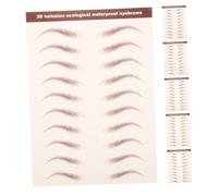 LIFKOME 6hojas Pegatinas de Cejas Simuladas de Impermeables y Despegables Autoadhesivas para Maquillaje de Mujer para Eventos Especiales