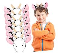 LIFKOME 6Piezas Diademas de Animales para Niño Niña Accesorios de Fiesta y Cosplay Diseño de Orejas de Animales de Peluche Decoración para Fiestas y Halloween