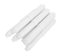 LIFKOME 7 Piezas Soporte para Papel Higiénico con Rodillo de Repuesto para Papel de Plástico Blanco Mecanismo de Tensión Alta y Fácil Limpieza