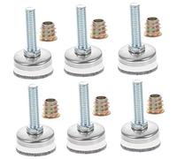 LIFKOME 8 Juegos Patas Regulables para Muebles Ajuste de Altura Pies Niveladores Resistentes para Sofás y Armarios Soporta de Protección para Pisos