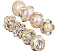 LIFKOME 8 piezas Broches Magnéticos para Hijab sin Coser Cierres Seguros para Ropa Pins de Botón para Jeans y Bufandas Accesorios Prácticos para Mujer