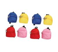 LIFKOME 8 Piezas Mochila para Vestir muñecas minimochila para niñas Accesorios de fotografía School Bag Pack Escolar Mochilas para niñas Mini Juguetes Mini Bolsa de muñeca Cartera casa
