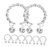 LIFKOME 8 Piezas Pulsera de campana lumin anillos ajustables fascinators for women ring anillas anillo de joyería anillo de dedo de las niñas anillo Anillos retro aleación