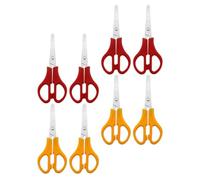 LIFKOME 8 Piezas Tijeras de Manualidades Punta Redonda, Acero Inoxidable y Mango Abs, Seguras y Ligeras para Trabajos Manuales y Creación de Tarjetas Color Aleatorio