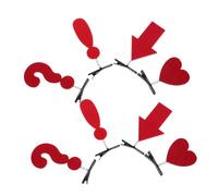 LIFKOME 8piezas Accesorios Creativos Cabello con Forma de Corazón Pinzas Kawaii y Pinzas Divertidas Adornos para Niñas y Mujeres para Fiestas Fotos y Peinados Diarios