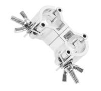 LIFKOME Abrazadera Cruzada de Aluminio para Truss de Iluminación, Diseño Doble Anillo y Sujeción Firme para Luces de Escenario y Montaje de Armazón Ligero