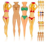 LIFKOME Accesorios de Golf para Mujer, 16 Tees de plástico, Figura Femenina, minimizan el Contacto Entre tee y Bola, para Competencia