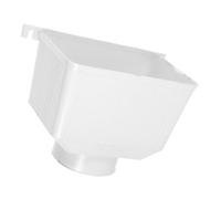 LIFKOME Adaptador de Canalón Bajante 90mm Pvc Sistema de Captación de Agua de Lluvia Conector de Drenaje para Canaletas Pluviales Resistente Instalación Fácil Uso Doméstico