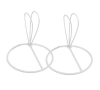 LIFKOME Adaptador de Pantalla de Lámpara Cilíndrica 90mm de Hierro, Clip Ajustable para Bombilla, Partes y Suministros para Pantallas de Lámparas, Uso en Hogar y Restaurante, Pack de 2