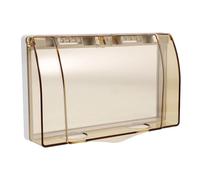 LIFKOME Adhesiva para de Corriente Protector de Enchufe para Baño Funda de Panel Eléctrico Diseño Compacto y de Instalar Protección Segura para Uso Interior y Exterior