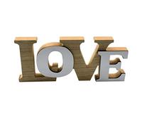 LIFKOME Adornos De Amor Decoración Signo De Amor Para La Boda Adorno Decorativo De Letras Figura De Carta Familiar Rústica Adorno De Letras Rural Novia De Madera Suministros Para La Fiesta