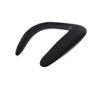 LIFKOME Altavoz Inalámbrico Portátil en Forma de U para Cuello con Micrófono, Sonido Estéreo Dual, Diseño Ergonómico, Batería Recargable de 1200mAh, Negro para Deportes y Uso Diario