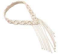 LIFKOME Bandana Diadema bohemia de macramé, diadema tejida a mano, diadema tejida de macramé, diademas de ganchillo, bandas para el cabello, accesorios para el cabello, festival, regalo de cumpleaños,