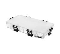 LIFKOME Bandeja de Acuarela Vacía Caja de Pintura de Acuarela Vacía de Plástico Transparente Desmontable Compartimentos, Portátil para Mezclar Pigmentos y Llevar Varios Colores