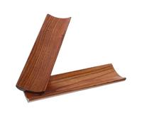 LIFKOME Bandeja de Madera Maciza Rectangular 2 Piezas Platos de Sushi y Aperitivos Rústicos Soporte para Postres y Bandeja para Servir Comida Japonesa Base Estable Adecuado para Cenas