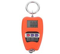 LIFKOME Báscula Colgante Digital Industrial 200kg Pequeña, Báscula para Equipaje y Pesca, Diseño Portátil Naranja sin Batería, Escala Precisa para Pesaje de Maletas y Paquetes