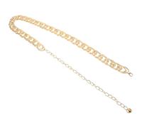 LIFKOME belly chain cinturon cinturón metálico joyería de cadena del cuerpo cinturón con estilo cintura de metal Golden