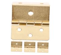 LIFKOME Bisagras Armario Vintage de Hierro Triple Pliegue para Muebles y Puertas, Diseño Clásico y Fácil Plegado, Ideales para Proyectos Diy, Pack de 4 Piezas Amarillas
