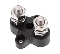 LIFKOME Bloque de Terminales Eléctricos M8 Doble para Camiones y Embarcaciones, Material de Fibra de Vidrio y Diseño Pesado para Distribución de Energía Segura