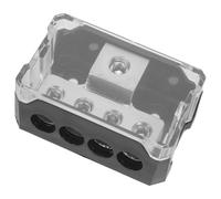 LIFKOME Bloque Distribuidor de Tierra Fácil Instalación 1 Entrada y 4 Salidas Aleación de Zinc para Audio de Automóvil Accesorio para Modificaciones de Sonido en Vehículos