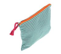 LIFKOME Bolsa De Cosméticos A Cuadros Perchas para Ropa Bolsitas De Té Zapatillas Bolsa De Maquillaje De Viaje Bolsa De Maquillaje para Artículos De Tocador Bolsa De Almacenamiento
