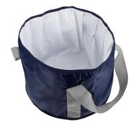 LIFKOME Bolsa Plegable Para Baño De Pies Portátil, Pequeño, De Aluminio Aislante Térmico, Azul Marino, Adecuado Para Viajes y Uso Al Aire Libre, Lavapiés Resistente y Compacto
