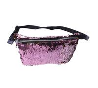 LIFKOME Bolso De Cintura Doble Color Lentejuelas Rosa Ligero para Mujeres para Actividades Al Aire