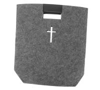 LIFKOME Bolso Tote de Fieltro para Biblia Gris Bolsa de Mano Práctica y Moderna para Iglesia y Compras para Hombres y Mujeres que Buscan Accesorios Bíblicos Funcionales y Duraderos