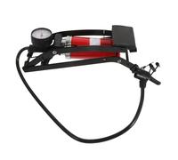 LIFKOME Bomba De Aire Manual para Neumáticos Coche Moto Bicicleta con Pedal Antideslizante Y Barómetro Integrado Inflador Versátil para Vehículos Inflables