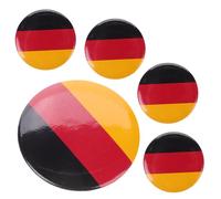LIFKOME Broche De Aleación Metálica Bandera Nacional Alemania Broche Pecho Decorativo Multiusos Para Bodas y Eventos 5 Piezas
