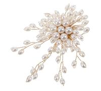 LIFKOME Broche De Perlas Broche De Joyería Para Mujer Flores Apliques De Perlas Botones De Perlas Para Ropa Broche De Perlas Artificiales Botones De Perlas Adornados Broche De
