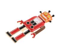 LIFKOME Broche De Robot Retro Hombre Decoración Figurilla Alfombrilla De Ratón Manija Del Tanque Accesorios Para El Cabello Horquillas Hombres Estatua De Bolsillo Broche a Granel Aleación