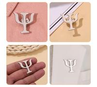LIFKOME Broche Decorativo Psicológico de Aleación Retro para Mujer y Hombre Alfiler para Ropa y Accesorios Color Plata 1 Pieza Adecuado para Suéteres Mochilas y Regalos Originales