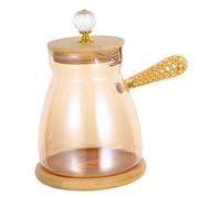 LIFKOME cafetera tetera de la tarde jarra de vidrio tetera pequeña jarra de café expreso ollas de leche servidor de café de vidrio cezve de cafe creador de espresso cervecero