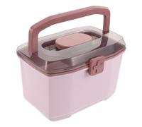 LIFKOME Caja Botiquín Portátil con Asa y Tapa Organizador de con Compartimentos Ajustables para Hogar Viaje y Emergencias Familiares Almacenamiento Seguro y Funcional