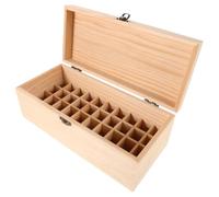 LIFKOME Caja de Almacenamiento Madera para Aceites Esenciales con Compartimentos Organizador Perfumería Aromaterapia Exhibidor Práctico y Elegante para Hogar y Comercio