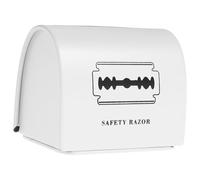 LIFKOME Caja de Almacenamiento para Cuchillas de Afeitar Resistente y Portátil Contenedor de Desecho Sellado para Cuchillas de Barbero Estuche Multifuncional para Baño y Organización