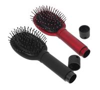 LIFKOME Caja De Almacenamiento Secreta 2 Piezas, Cepillo De Pelo y Peine Desenredante Pequeños, Diseño Portátil Oculto, Color Rojo y Negro, Para Guardar Dinero y Objetos Personales De Forma Segura