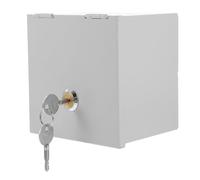 LIFKOME Caja de Seguridad Antirrobo para Enchufe Exterior Caja de Conexiones de Hierro Resistente Cerradura de Cruz Protección para Tomacorrientes Eléctricos Uso en Color