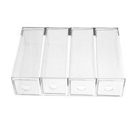 LIFKOME Caja Organizadora Acrílica para Sombras de Ojos Diseño de Transparente Almacenamiento de Maquillaje Duradero y Ecológico para Ordenar Paletas y Pinceles Superficie Pulida y