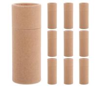 LIFKOME Cajas de Obsequio de Tubos de Papel Artesanal de Cartón Kraft 10 Piezas Marrón Natural para Manualidades Almacenamiento 20 Ml para Envasar Té Viaje Fiesta