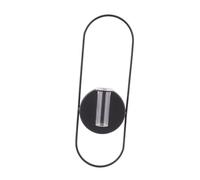 LIFKOME Candelabro Oval de Pared Hierro Mate Negro Soporte para Velas Colgante y Decoración Floral Aplique para Interior Ligero y Fácil de Instalar para Salón y Dormitorio