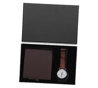 LIFKOME Cartera Reloj para Hombre Reloj De Pulsera Cartera De Cuero para Hombre Elegante Padre Hijo O